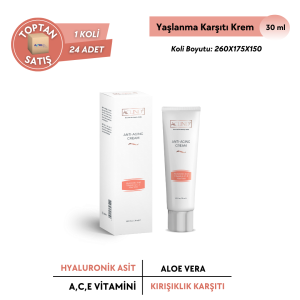 ACLIND® ANTI-AGING CREAM 30 ml / Kırışıklık ve Yaşlanma Karşıtı Krem - Toptan Satış