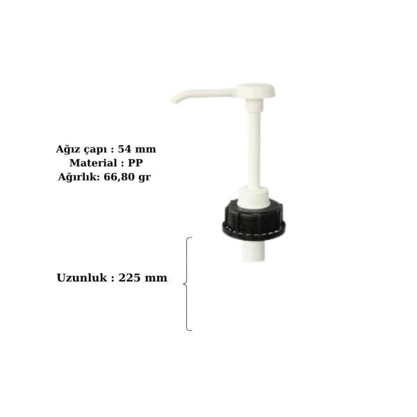 Dozaj Pompası 10 ml, 2 L ve 5 L ürünler için