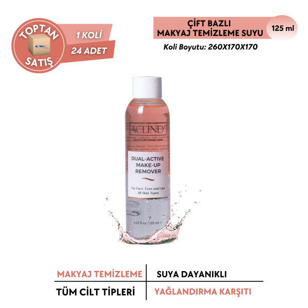 Aclind® Dual-Active Make-Up Remover | Çift Bazlı Makyaj Temizleyici - Toptan Satış