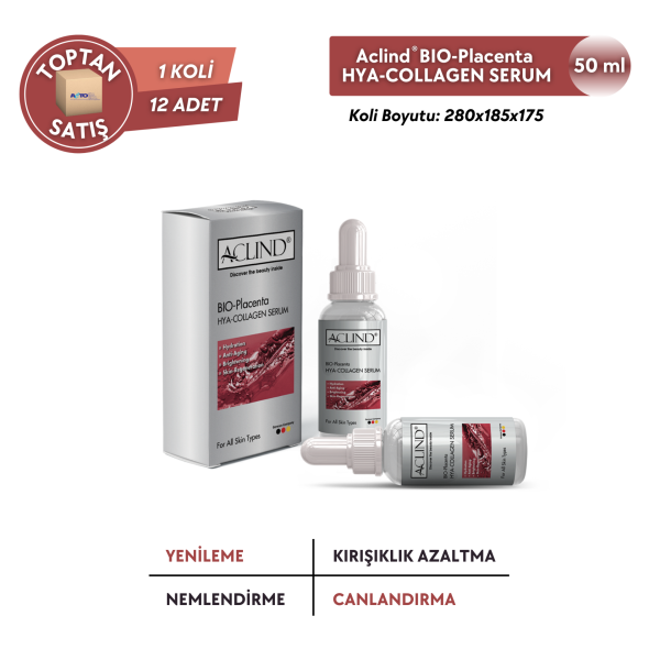 ACLIND® BIO-PLACENTA HYA-COLLAGEN | Yaşlanma Karşıtı Kolajen Serum 50 ml - Toptan Satış