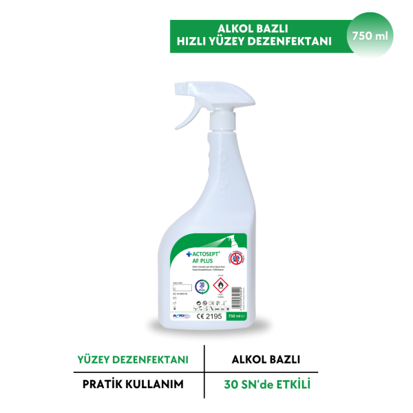ACTOSEPT® AF PLUS | Tıbbi Cihazlar için Alkol Bazlı Yüzey Dezenfektanı