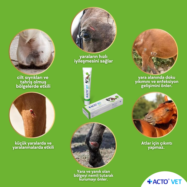 ACTO® VET GEL 50 ml Büyükbaş Hayvanlar için Yara Bakım Jeli - Toptan Satış