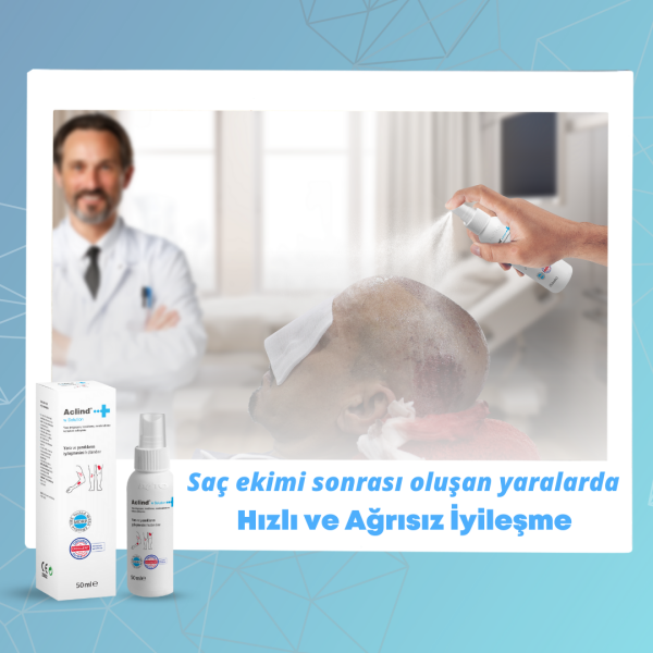 Aclind W Solution 50 ml | Yara & Yanık Bakım ve Onarım Solüsyonu
