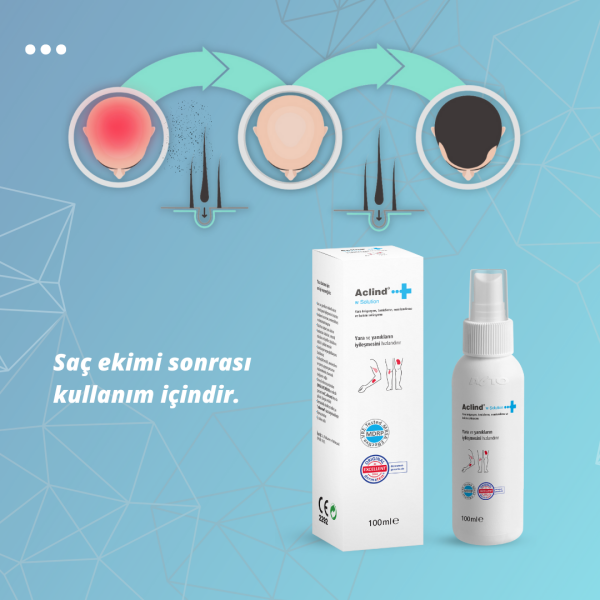 Aclind W Solution 100 ml | Yara & Yanık Bakım ve Onarım Solüsyonu