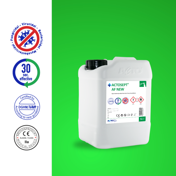 ACTOSEPT® AF 5 Litre Tıbbi Cihazlar için Hızlı Yüzey Dezenfektanı