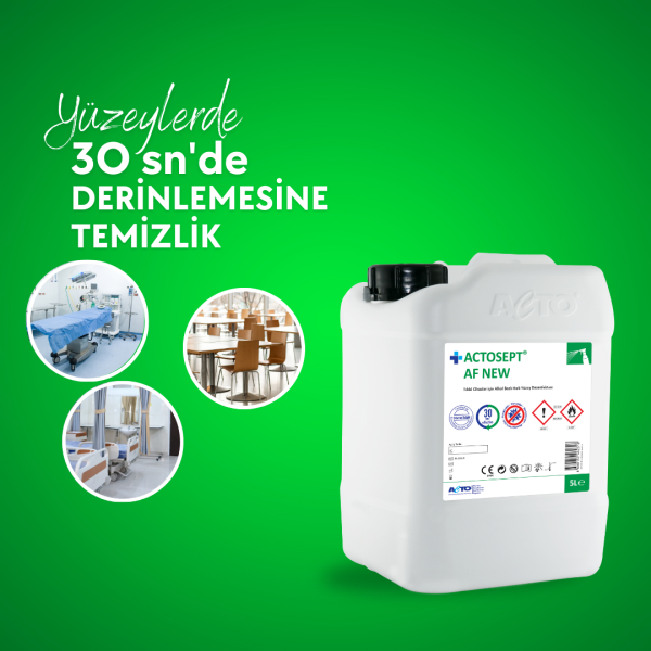 ACTOSEPT® AF 5 Litre Tıbbi Cihazlar için Hızlı Yüzey Dezenfektanı