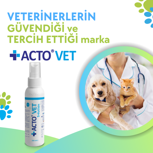 ACTO® VET SOLUTION 250 ml Kedi-Köpek için Yara Bakım Solüsyonu