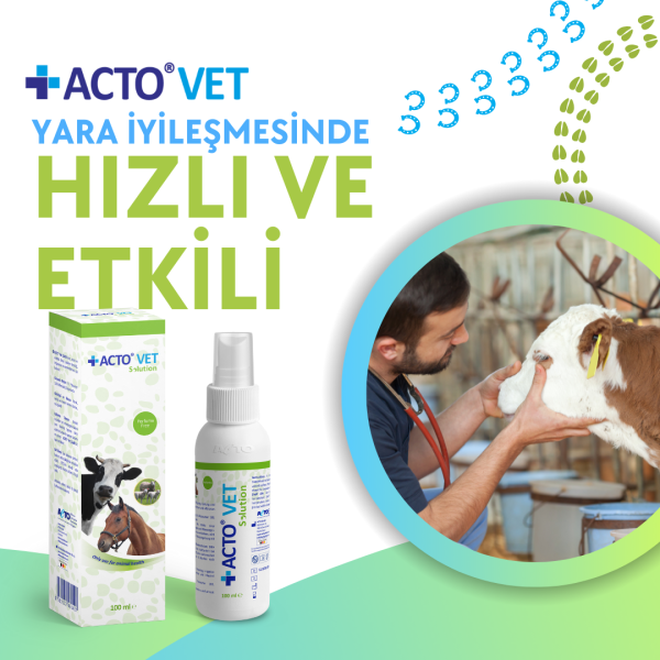 ACTO® VET SOLUTION 100 ml Büyükbaş Hayvanlar için Yara Bakım Solüsyonu