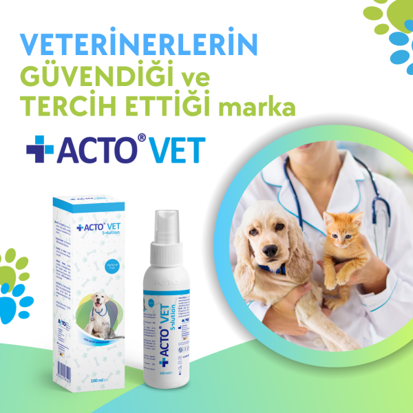 ACTO® VET SOLUTION 100 ml Kedi-Köpek için Yara Bakım Solüsyonu