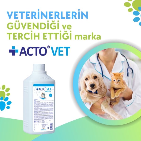 ACTO® VET SOLUTION 500 ml Kedi-Köpek için Yara Bakım Solüsyonu