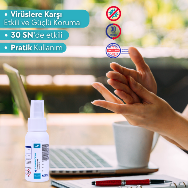 ACTOHAND® ETOH  (﻿El ve Cilt Antiseptiği - Etanol 80 % (v/v) - Toptan Satış 100 ml
