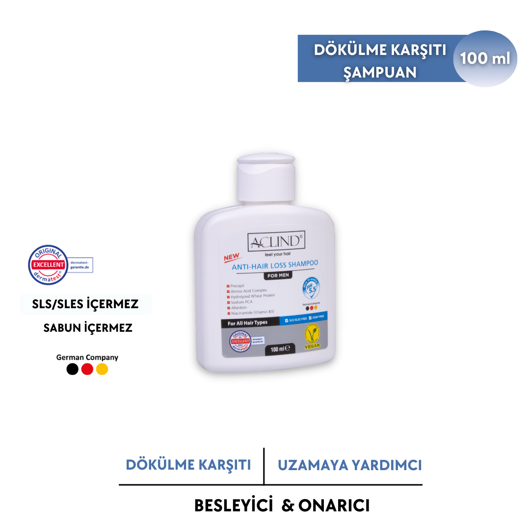 ACLIND® ANTI-HAIR LOSS SHAMPOO Erkek Saç Bakım Şampuanı 100 ml