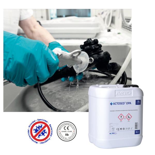 ACTOSED® OPA 5 L Endoskoplar ve Tıbbi Aletler için Kullanıma Hazır Yüksek Yüzey Dezenfektanı