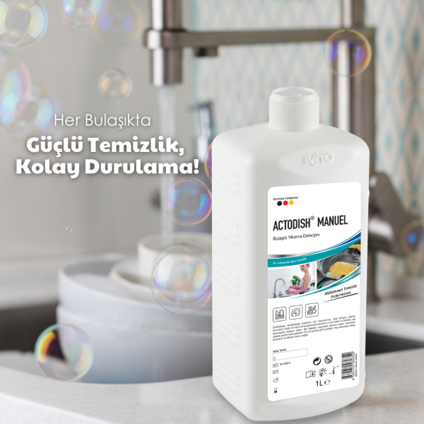 ACTODISH® MANUEL Sıvı Bulaşık Deterjanı 1 Litre