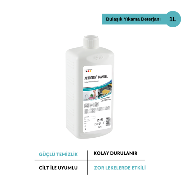 ACTODISH® MANUEL Sıvı Bulaşık Deterjanı 1 Litre