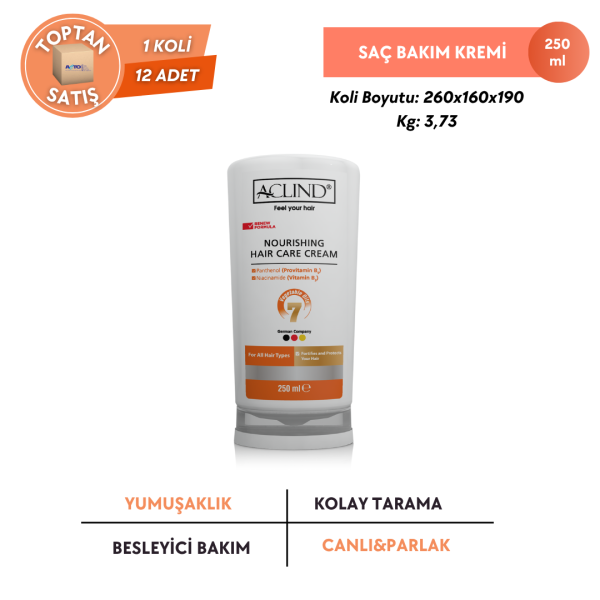 ACLIND® NOURISHING HAIR CARE CREAM | Saç Kremi | Yeni Formül - Toptan Satış