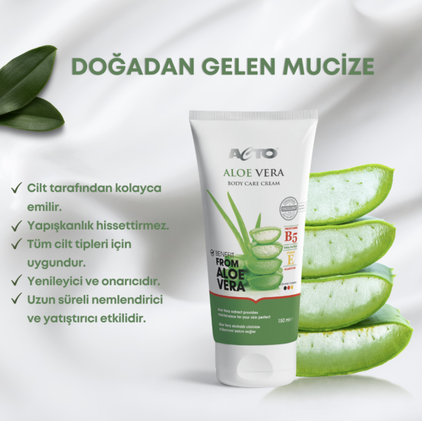 ACTO® ALOE VERA Body Care Cream 150 ml + ALOE VERA 50 ml Onarıcı El Kremi