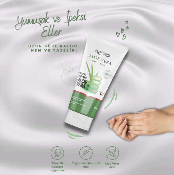 ACTO® ALOE VERA Body Care Cream 150 ml + ALOE VERA 50 ml Onarıcı El Kremi