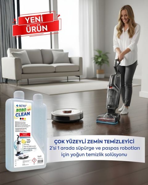 Acto® Robo Clean – Robot & Islak Dikey Süpürgeler İçin Konsantre Yüzey Temizleyici