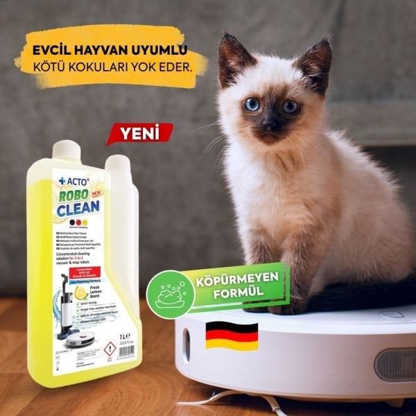 Acto® Robo Clean – Robot & Islak Dikey Süpürgeler İçin Konsantre Yüzey Temizleyici