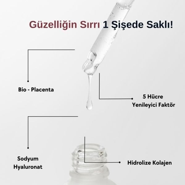 ACLIND® BIO-PLACENTA HYA-COLLAGEN | Yaşlanma Karşıtı Kolajen Serum 50 ml