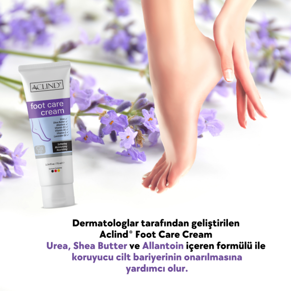 Aclind® Foot Care Cream 75 ML (Ayak Bakım Kremi)