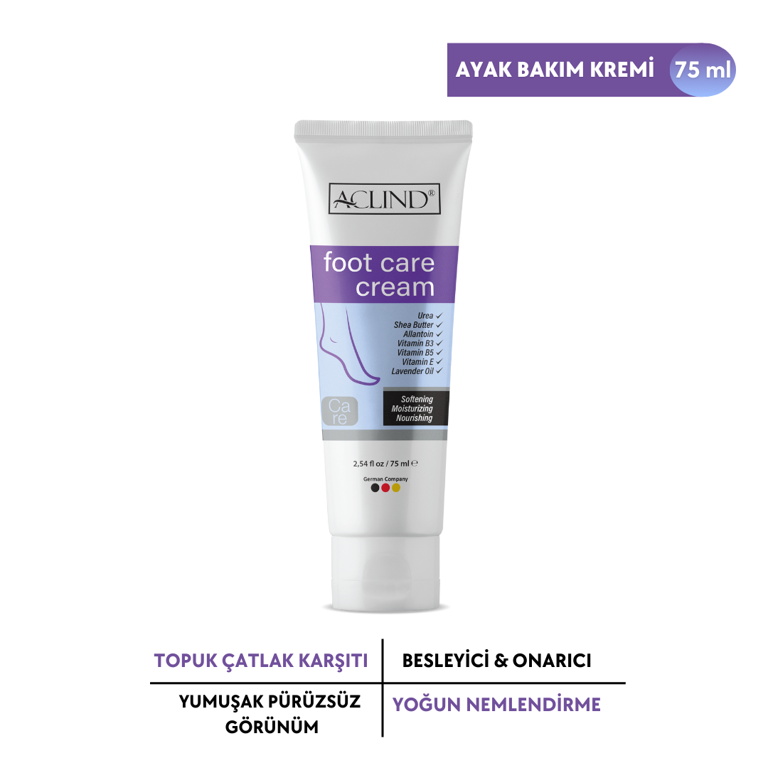 Aclind® Foot Care Cream 75 ML (Ayak Bakım Kremi)