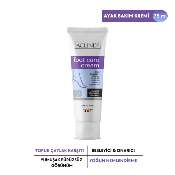 Aclind® Foot Care Cream 75 ML (Ayak Bakım Kremi)