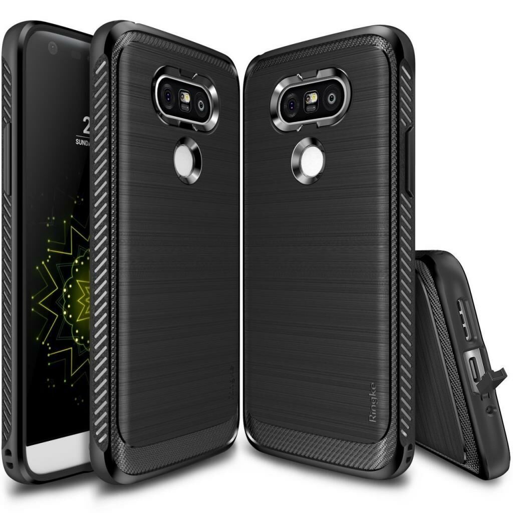 Ringke Onyx G5 ile Uyumlu Kılıf Black Ultra Extra Darbe Dağıtıcı Tam Koruma