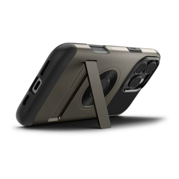 Spigen iPhone 16 Pro ile Uyumlu MagFit MagSafe Özellikli Kılıf Slim Armor Black