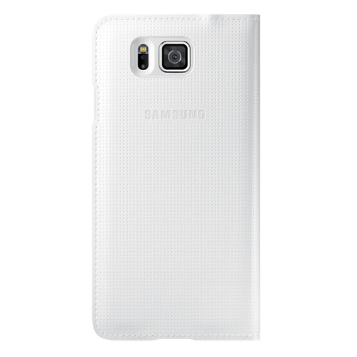 Galaxy Alpha G850 ile Uyumlu S View Cover Kılıf Beyaz EF-CG850BWEGWW
