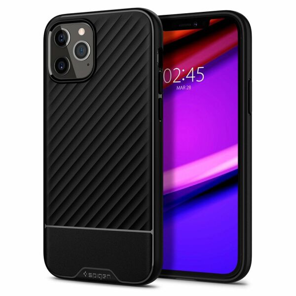 Spigen iPhone 12 Pro Max ile Uyumlu Kılıf Core Armor Matte Black