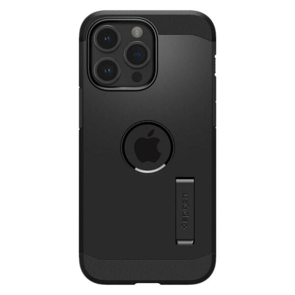 Spigen iPhone 15 Pro ile Uyumlu Kılıf Tough Armor Magfit (Magsafe Uyumlu) Black