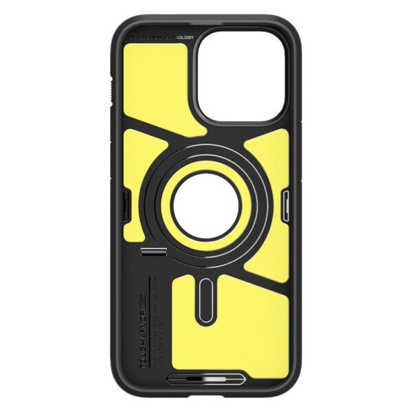 Spigen iPhone 15 Pro ile Uyumlu Kılıf Tough Armor Magfit (Magsafe Uyumlu) Black