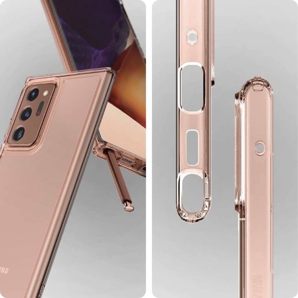 Spigen Galaxy Note 20 Ultra ile Uyumlu Kılıf Crystal Hybrid Crystal Bronze
