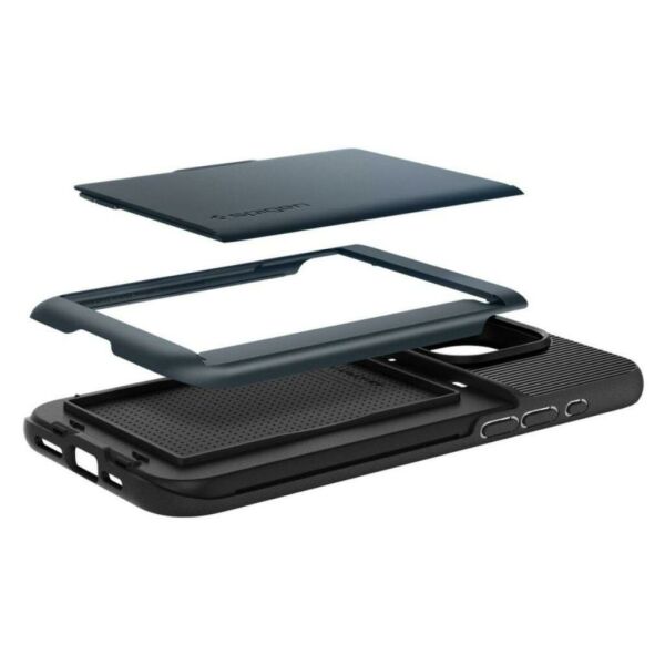Spigen iPhone 15 Pro Max ile Uyumlu Kılıf Slim Armor CS Metal Slate