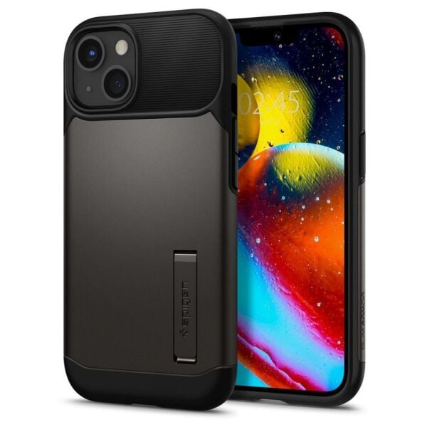 Spigen iPhone 13 Mini ile Uyumlu Kılıf Slim Armor Gunmetal