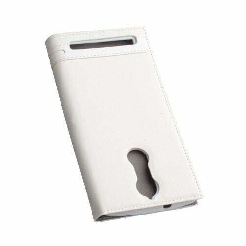 K5 Note ile Uyumlu Kılıf Elite Serisi Yan Model Kapaklı Beyaz