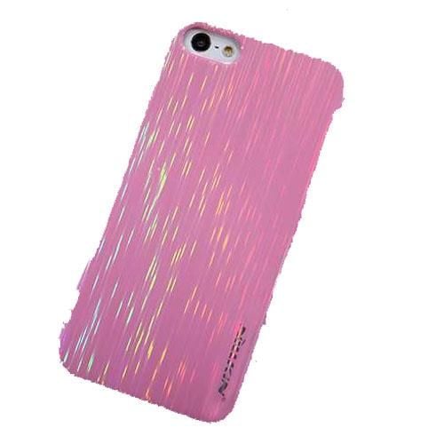 Nillkin iPhone SE/5S/5 ile Uyumlu Colorful Sert Kauçuk Kılıf Pembe