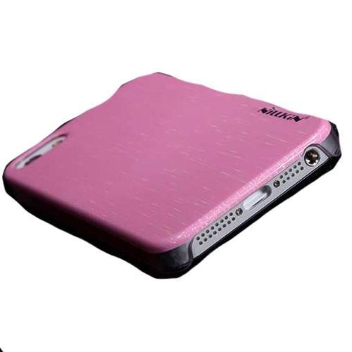Nillkin iPhone SE/5S/5 ile Uyumlu Colorful Sert Kauçuk Kılıf Pembe