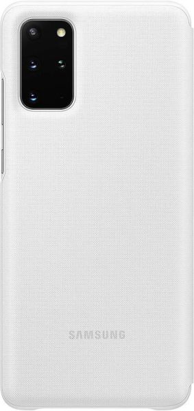 Galaxy S20 Plus ile Uyumlu LED View Kılıf Beyaz EF-NG985PWEGTR