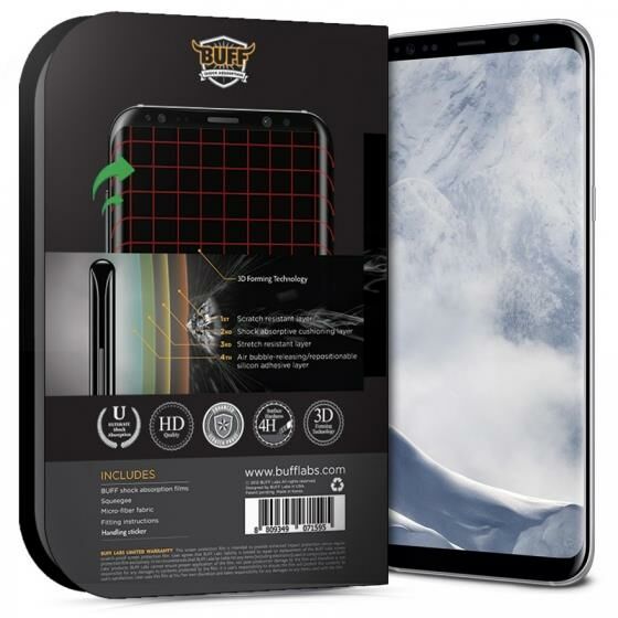 Buff Galaxy S8 Plus ile Uyumlu Darbe Emici Ekran Koruyucu Film