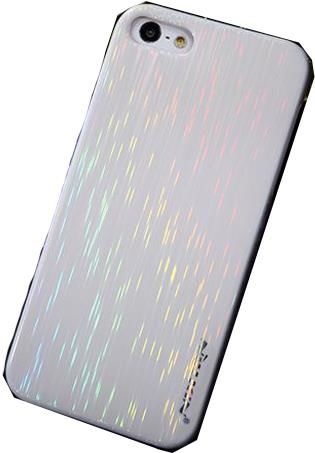 Nillkin iPhone SE/5S/5 ile Uyumlu Colorful Sert Kauçuk Kılıf Beyaz