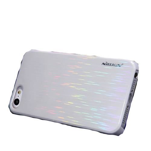 Nillkin iPhone SE/5S/5 ile Uyumlu Colorful Sert Kauçuk Kılıf Beyaz