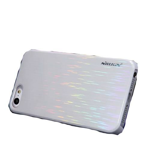 Nillkin iPhone SE/5S/5 ile Uyumlu Colorful Sert Kauçuk Kılıf Beyaz