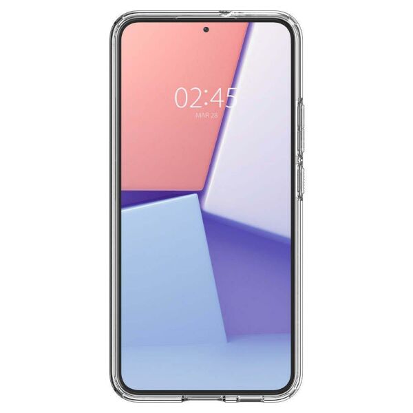 Spigen Galaxy S22 Plus 5G ile Uyumlu Kılıf Liquid Crystal 4 Tarafı Tam Koruma Crystal Clear