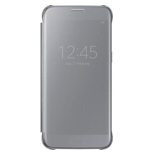 Galaxy S7 ile Uyumlu Clear View Cover Kılıf Gümüş EF-ZG930CSEGWW