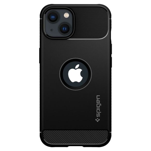 Spigen iPhone 13 Mini ile Uyumlu Kılıf Rugged Armor Matte Black