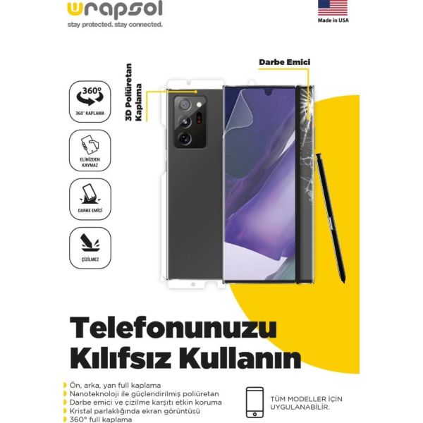 Galaxy Note 10 ile Uyumlu Ön-Arka Jelatin Tam Koruma