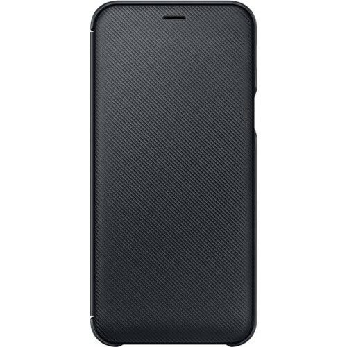 Galaxy A6 2018 ile Uyumlu Wallet Cover Kılıf Siyah EF-WA600CBEGWW